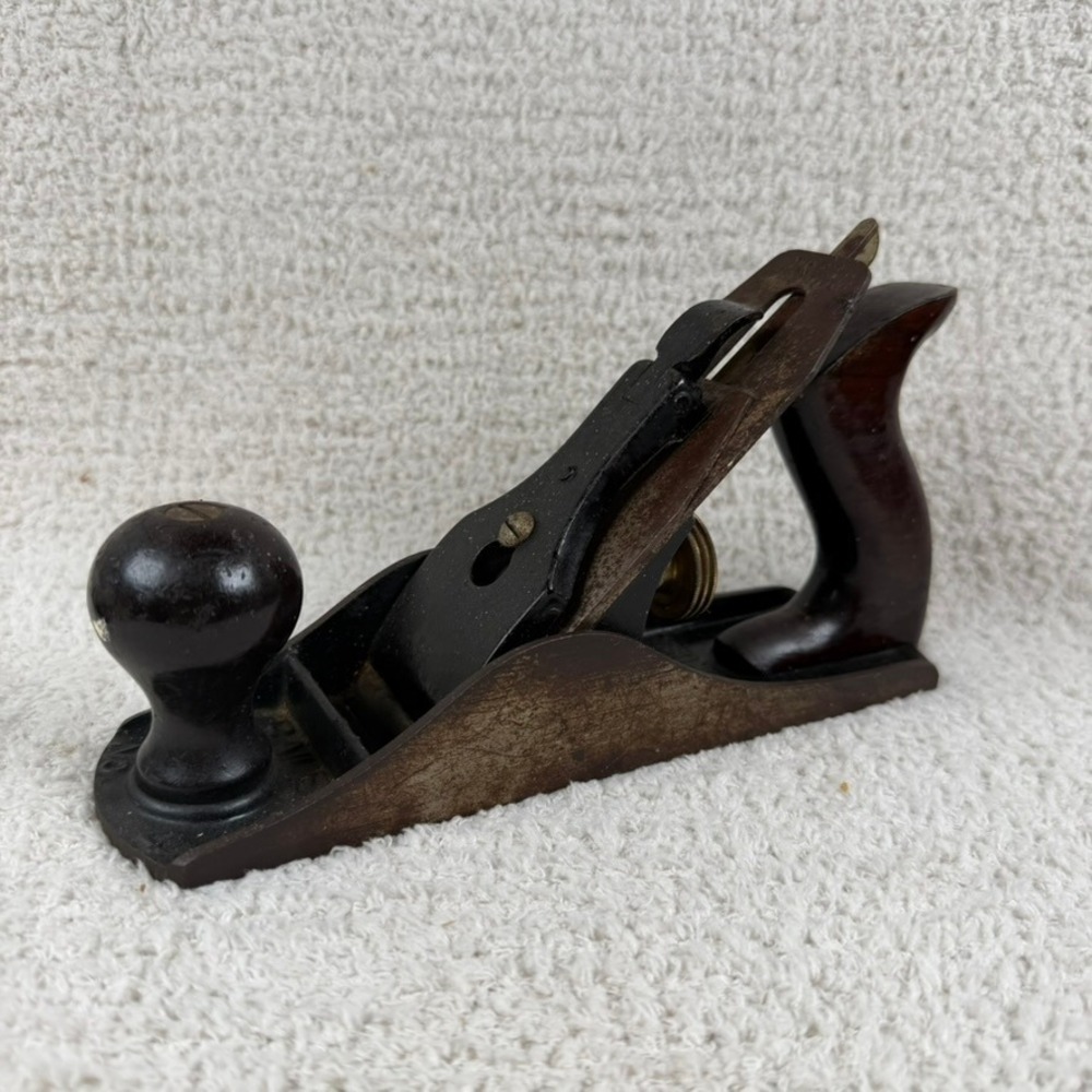 Vintage Stanley Bailey No 4 Smoothing Bench Plane Made in USA Woodworking Tool